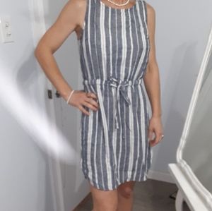 Mid thigh thick strap dress